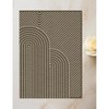 Coolmee Washable Rug Area Rugs for Living Room Abstract Rug Soft Non Slip Low Pile Boho Geometric Carpet for Bedroom Dining Room - 2 of 3