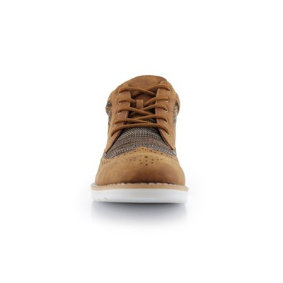 Polar Fox Mens Colbert MPX506059 Mid-Top Knitted Wing-Tip Sneaker Boots, in Brown, Size 8.5 — фото 3