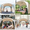 Anybear 12x12FT Khaki-Upgrade UPF50+ Pop Up Beach Tent with 2 Side Walls - 4 of 4