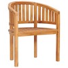 vidaXL Garden Chair Natural Teak Solid Teak Wood Medium Durable - 2 of 4
