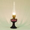 Aladdin Lincoln Drape Oil Lamp - Traditional Classic Indoor Oil or Kerosene Fuel Lamp, Bright White Light, Glass with Nickel Trim - 3 of 4