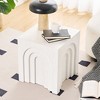 Racxily 15.74'' Square Side Table Small Coffee Table Accent Table Bedside Table for Living Room Bedroom - 2 of 4