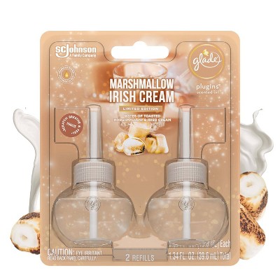 Glade PlugIns Scented Oil Air Freshener Refills - Marshmallow Irish Cream - 1.34oz/2ct