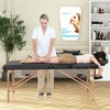 Costway 84" Portable & Foldable Massage Salon Spa Facial Care Tattoo Bed with Carrying Bag Black/Purple/Red - 4 of 4