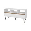 47.3 inch Particle Board Multi-Storage TV Stand with 3 Drawers, 3 Shelves, and Scratch-Resistant Surface for Living Room and Bedroom - 2 of 4