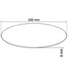 vidaXL Table Top Tempered Glass Round 19.7" - 4 of 4