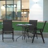 Emma and Oliver Outdoor Folding Patio Sling Chair / Portable Chair (2 Pack) - image 2 of 4