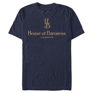 Men's Cruella House of Baroness London Logo Gold T-Shirt - 1 of 4