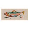 Kate and Laurel Sylvie Gone Fishing Neutral Linen Texture Framed Canvas by Rachel Lee of My Dream Wall - 2 of 4