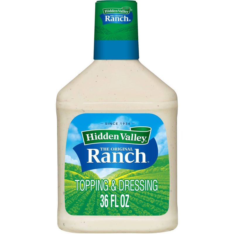 Hidden Valley Original Ranch Salad Dressing &#38; Topping - Gluten Free - 36fl oz, 1 of 10