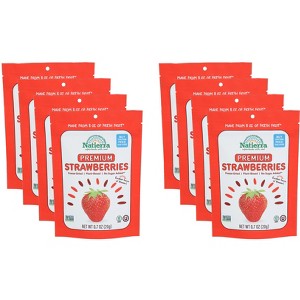 Natierra Freeze Dried Strawberries - Pack of 8 - 0.7 oz - 1 of 2