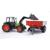 Bruder CLAAS Nectis 267 F Farm and Construction Tractor with Frontloader and Tipping Trailer 02112 - image 3 of 4