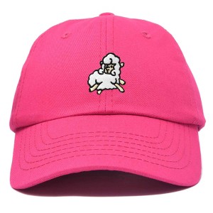 Dalix Sheep Embroidered Cotton Dad Hat Adjustable Cute Animal Lover Baseball Cap for Everyday Fashion Womens - 1 of 4