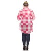 Plus Size Plaid Tunic Shirt - White Mark - 4 of 4