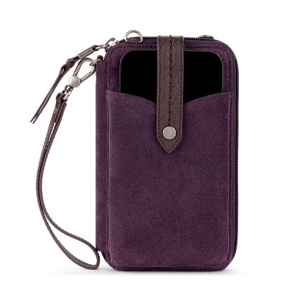 The Sak Women's Silverlake N/S Smartphone Crossbody, Aubergine Suede