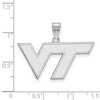 Black Bow Jewelry 10k White Gold Virginia Tech Hokies NCAA Medium Pendant - 2 of 3