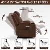 GlasFlength Massage Chairs Human Touch Massage Chairs Real Home Massage Chair Compact Chair Full Body for Living Room, Brown, 35.43"*38.58"*42.91" - 4 of 4