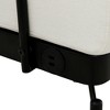 Airsurfer Modern 59" Loveseat Sofa Couch, 2-Seater with USB Ports and Unique Cylindrical Armrests, Comfortable Fabric Sofa for Living Room - 4 of 4