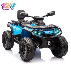 Garvee 12V 2-Seater Ride On ATV for Kids, Electric Car with Remote Control, 4x200W Motors, Bluetooth Music, LED Lights, Spring Suspension - 1 of 4