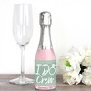 Big Dot of Happiness Sage Green Elegantly Simple - Mini Wine & Champagne Bottle Label Stickers - Wedding or Bridal Shower Guest Party Favor Gift 16 Ct - 2 of 4