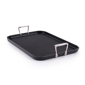 All-Clad 13" x 20" Nonstick Double Burner Grill,  HA1 Expert Cookware, Black - 1 of 4