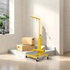 NAYSAYE Hydraulic Door Jack Dolly Heavy Duty Lift and Remover Stand with Swivel Castors for Easy Mobility, Yellow, 22.4"*31.5"*45.6" - 2 of 4