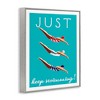 Stupell Industries Trio of Female Divers Just Keep Swimming Phrase Black Framed Giclee Art - 3 of 4