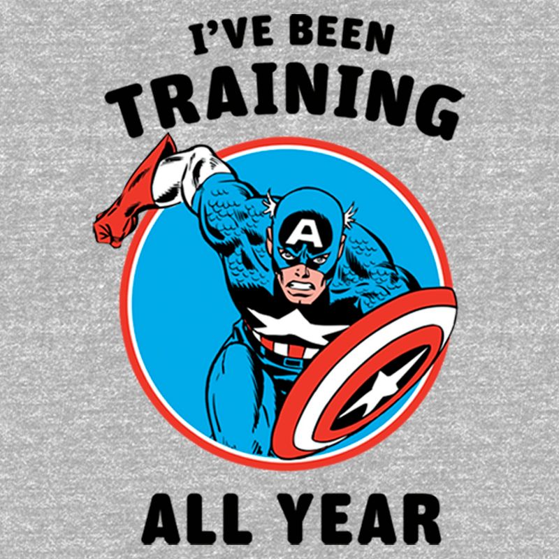 Men's Marvel Captain America I've Been Training All Year T-Shirt, 2 of 6