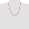 Black Bow Jewelry 5.25mm, 14k Yellow Gold, Flat Figaro Chain Necklace - 2 of 4