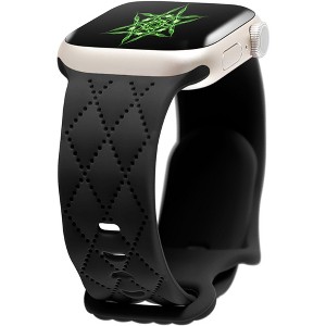 HTUTWOO Checkered Apple Watch Silicone Strap, Slim Sport Band 38/40/41/42/44/45/46/49mm for iWatch Series 11 10 9 8 7 6 5 4 3 2 1 SE Ultra - 1 of 4