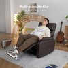Swivel Rocker Power Recliner Chair with USB & Type-C Ports and Overstuffed Cushion - 3 of 4