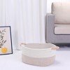 Unique Bargains Woven Handles Shelf Closet Storage Basket - 4 of 4