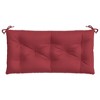 vidaXL Garden Bench Cushion Wine Red Oxford Fabric Medium - 4 of 4