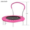 Jump Into Fun 36-Inch Kids Trampoline with Handle - Indoor Mini Tranpoline for Toddlers, Small Fitness Rebounder for Indoor and Outdoor Use - 3 of 4