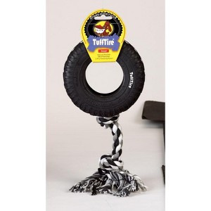 Boss Pet TuffTire Black Rubber Rope/Rubber Dog Tug Toy Large 1 pk - 1 of 1