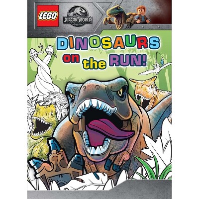 Lego Jurassic World: Dinosaurs on the Run! - (Coloring Book) by  Editors of Studio Fun International (Paperback)
