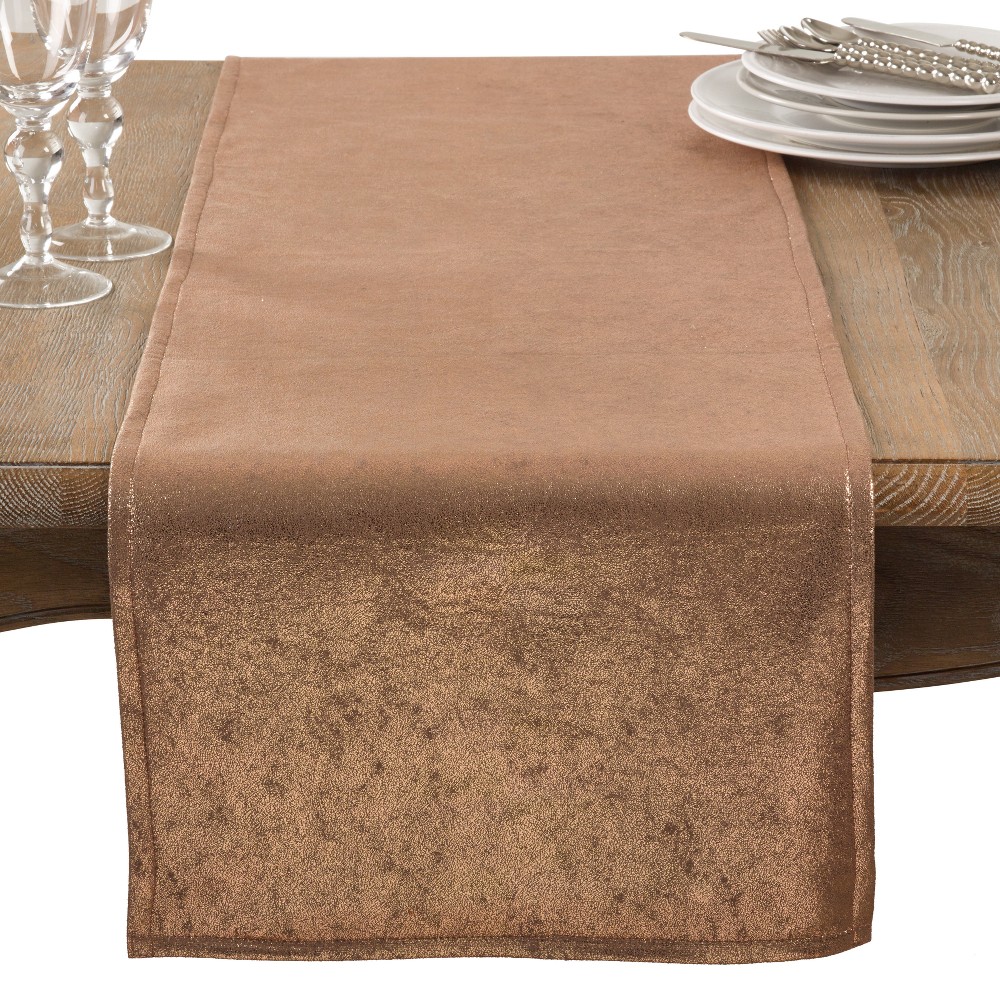 UPC 789323323934 product image for Copper Solid Table Runner - Saro Lifestyle | upcitemdb.com