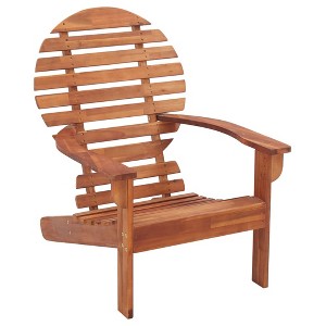 vidaXL Garden Chair Natural Wood Solid Acacia Wood Standard Sturdy - 1 of 4