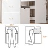 Sapphtopaz Makeup Vanity Desk with Mirror and Lights, Wood Makeup Table with Drawer & Storage Cabinet Dresser For Bedroom - 3 of 4