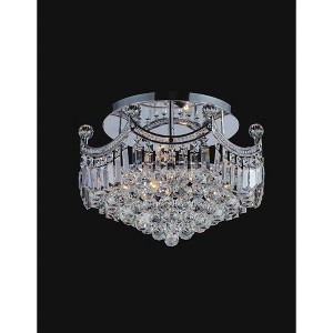 CWI Lighting Amanda 8 Light Flush Mount With Chrome Finish - 1 of 3