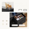 Fontoi Dressers, Tall Dresser with Wood Top, Storage Tower for Bedroom Entryway Hallway, Black, 11.8"*20.9"*39.4" - 3 of 4