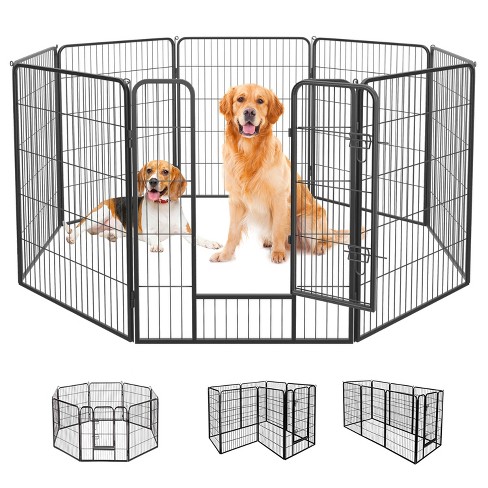 Fdw Dog Playpen Pet Dog Fence 40 Height 8 Panels Metal Dog Pen Outdoor Exercise Pen With Doors For Large medium small Dogs Target