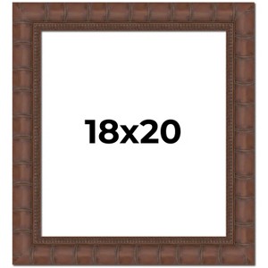 PosterPalooza | 18x20 Wide Bamboo Picture Frame, UV Acrylic, 4 Finishes - Brown, Black, Silver, and Natural - 1 of 4
