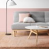 4'x5'6" Back to College Solid Shag Accent Rug Metal Pink - Room Essentials™ - 2 of 4
