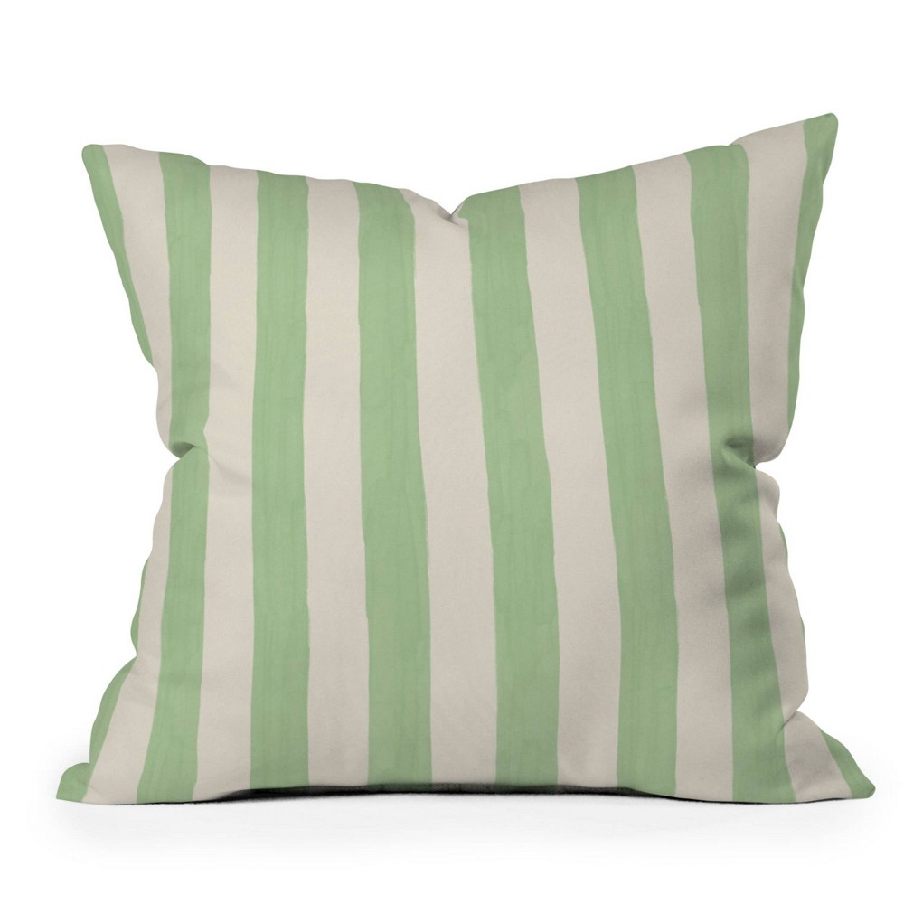 Photos - Pillow Deny Designs 16"x16" Avenie Modern Craft Spring Stripe Ii Square Indoor Throw 