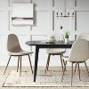 Astrid Mid-century Extension Dining Table Black - Threshold™: Modern ...