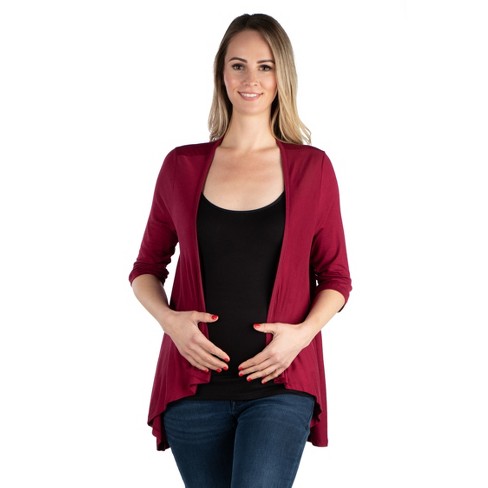 Maternity Embroidered Cropped Cardigan main image 1