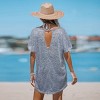 Women's Back Cutout Dolman Sleeve Cover-Up Dress - Cupshe - 4 of 4