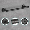Aquaterior 5-Piece Bathroom Hardware Set Wall Mount 15" Towel Bar Toilet Paper Holder Hook - 2 of 4