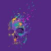 Women's Design By Humans Defragged Colorful Skull By DBHOriginals Racerback Tank Top - 2 of 2